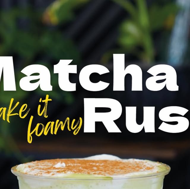 Publicación: Matcha Rush con foam y canela
